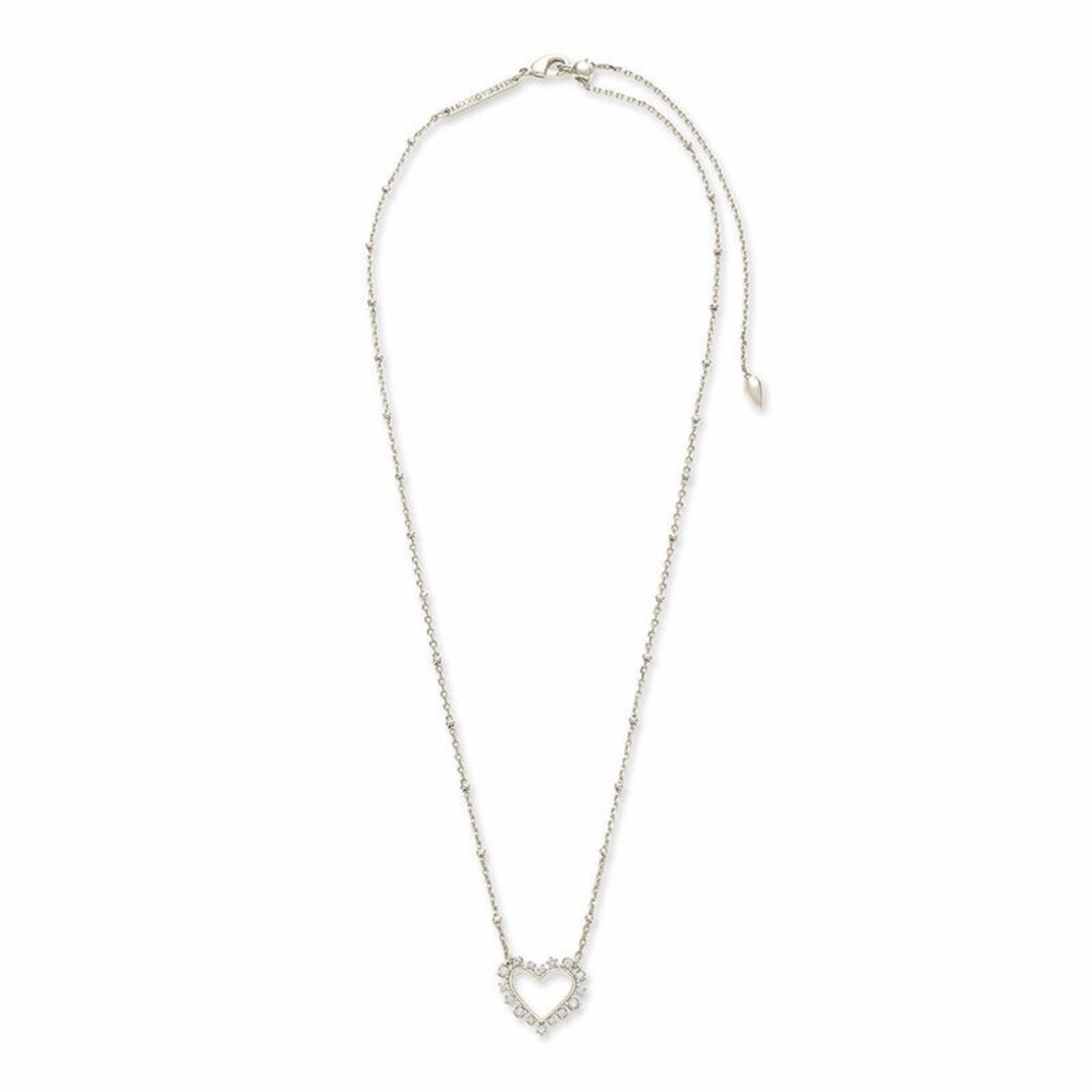 ari heart crystal pendant necklace by kendra scott